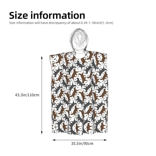Poncho à capuche microfibre pour se changer facilement dehors - 4