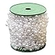 60 Meter Perlenband, Perlenschnur mit Angelschnur, Perlenkette Perlenschnur Perlengirlande, DIY Handwerk Perlengirlande, für Hochzeit, Brautstrauß, Partydekoration