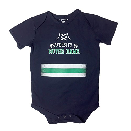 College Kids NCAA Notre Dame Fighting Irish Infant Bodysuit, 12 Months, Navy