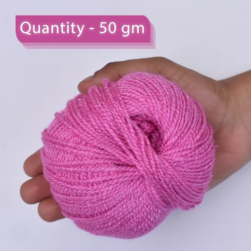 Image of picknMAKE DIY Crochet Set of Baby Thumbless Mittens Kit for Beginners Adult- Includes Purple Pink Wool, 3mm Crochet Hook, Needles, Cutter & Step-by-Step Instructions