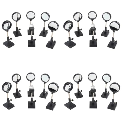 Miroir convexe et concave 4X de précision pour laboratoires de physique scolaire