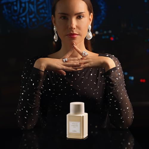 Image of Ajmal Oud Marquis Neroli Sublime Eau de Parfum for Women, 3.4 fl oz | Radiant neroli women's EDP by Ajmal. Fresh citrus-floral elegance, long-lasting. Crafted in Dubai, made in France.