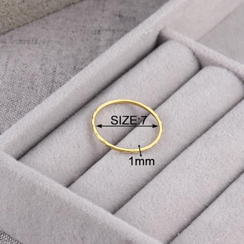 Gold Rings for Women 14K Gold Plated Rings Promise Wedding Rings for Valentine's Day Wedding Rings for Women Men Size 7-114