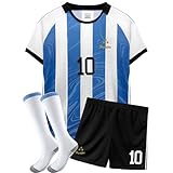 Kids Soccer Jersey Uniform Set Shorts & Socks for Boys and Girls Unisex Youth Kit