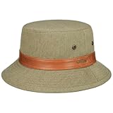 chapeau de pêche Coton avec bandeau en cuir