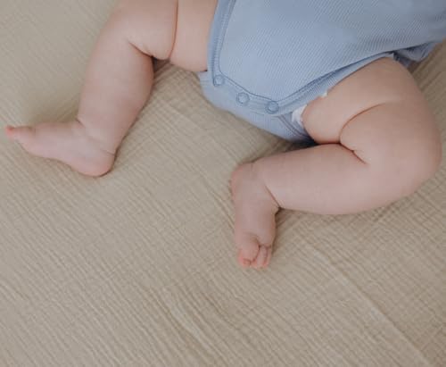 Image of Dreamology Muslin Crib Sheets,Standard Crib Sheets for Boys,Girls,2 Pack