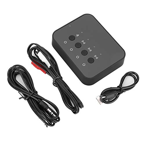 Receptor del transmisor Bluetooth XTEVU, adaptador de audio inalámbrico 2 en 1 para altavoz, dispositivo de audio Bluetooth 1V3