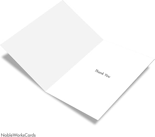 Miniatura 2 de The Best Card Company - Tarjeta de felicitación de agradecimiento con sobre de 5 x 7 pulgadas (1 tarjeta) Palabras de agradecimiento C9633BTYG