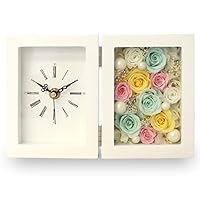 プリザーブドフラワー置き時計 Amazon.co.jp: IPFA プリザーブドフラワー 置き時計 バラの置き時計