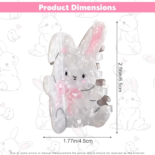 Pinzas para cabello con diseño de conejo Bunny miniatura 2