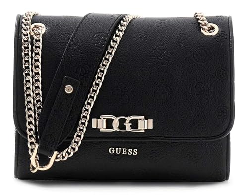 GUESS sac à épaule bandoulière Anise Convertible Xbody Flap Black Logo noir tendance