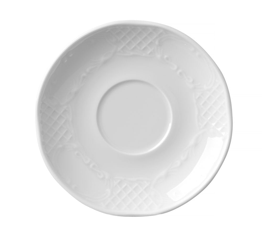 Assiette Plate HENDI Ø235 Mm - Porcelaine Blanche Renforcée | Micro-ondes Et Lave-Vaisselle | 10 Ans Garantie