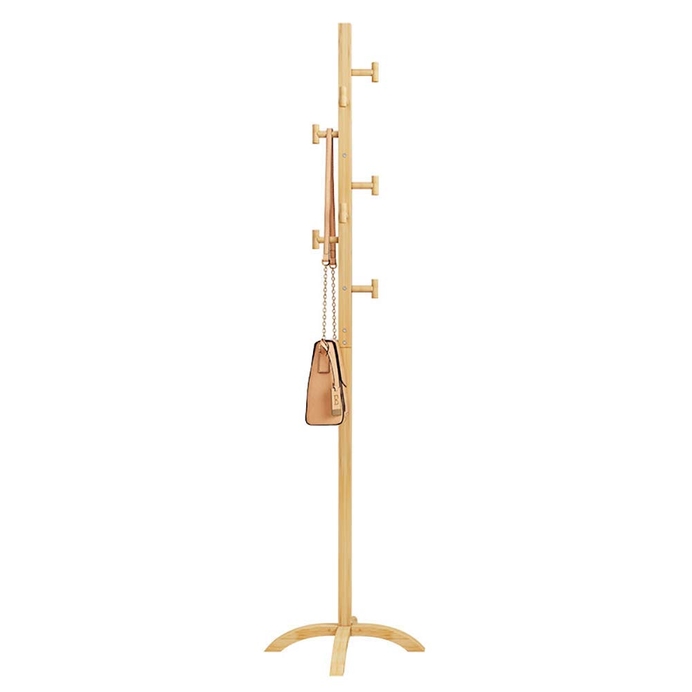 Porte-manteau de sol moderne en bambou pour organiser les vêtements dans une chambre à coucher