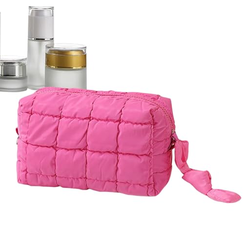Nudorpn Bolsa de maquillaje de viaje | Organizador moderno – almacenamiento de cosméticos bolsa de viaje para madre, esposa, novia, loción, lápiz de cejas, sombra de ojos, lápiz corrector, camping