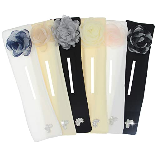 K&Y 6 PCS Elegant Flower Butterfly Lazy Hair Curler Bun Maker For Hair elegant bun lazy hair curler bun maker Deft bun Make For Women Girls (6pcs mixed color 5)