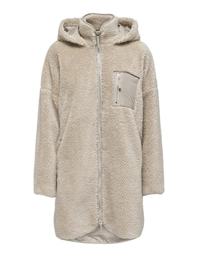 ONLY Damen Onlsascha Sherpa Otw Noos Jacket, Cuban Sand, XS-S EU