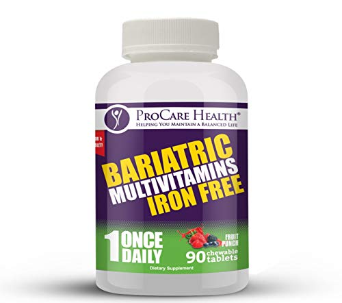Bariatric Complete Chewable Multi-Vitamin Once Daily - Designed for RNY, Sleeve, Bypass and Switch Surgery Patients (90 Count)