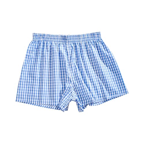 Nidddiv Schlafhose Damen Karierte Kurze Hose Baumwolle Y2K Freizeithose Leicht Sommer Strandhose Bequeme Weite Kurze Hosen Karomuster Lounge Shorts Locker Pyjamahose Luftig Sommerhosen