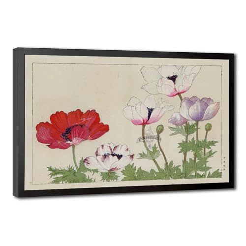 Toile coquelicots Bertha Lum pour habiller un mur vide