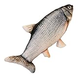 Takingup Almohada de pez de 24 Pulgadas, Almohada Gigante de Felpa de pez de simulación 3D, Suave, cómodo y Divertido Animal de Peluche para decoración de sofá, Cama y sofá del hogar