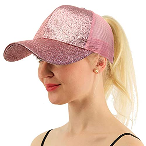 Rr&Ddxu Unisex Custom Baseball Caps Personalized Glitter Trucker Hats Best Mom Ever Gifts Summer Hat Sunshine Add Text Or Image Here, Queen Pink, 1-8 #TOP1
