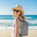 35L Waterproof Backpack Beach Foldable Lightweight Dry Wet Split Hiking Backpack Men Women Black - Image 2