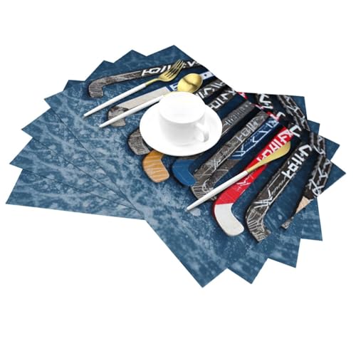Sets de table de qualité supérieure en vinyle PVC tressé durables - 7