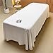 Massage Table Sheets,Massage Table Cover,Massage Linens, Massage Fitted Sheet, Massage Face Rest Cover with Hole, Sutiable for Beauty,Spa 75 * 118 in (Grey (75 * 118in))