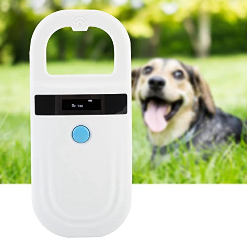 Chip Lesegerät, Hund Microchip Scanner Id Reader USB Wiederaufladbarer Chipleser Haustier Chiplesegerät Oled Anzeige 128 Stück Tag Informationsspeicher Portable Handheld Tier Für Katzen Tierverfolgung