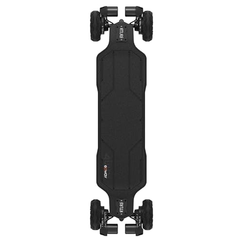 Exway Atlas 4WD, E Board, Skateboard, Electric Longboard, Black Cover