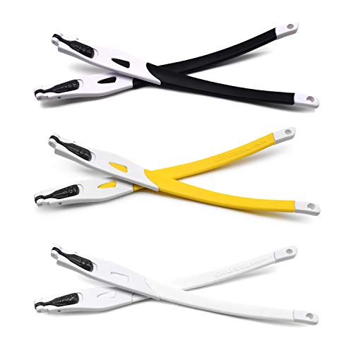 Jambes de cadre blanches Oakley Crosslink branches de remplacement caoutchouc noir jaune blanc