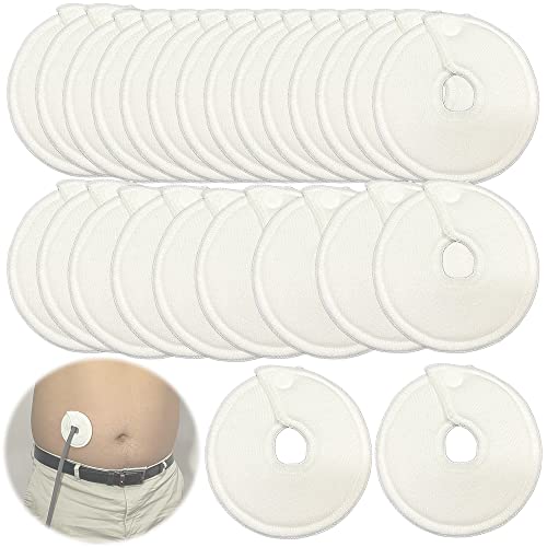 EDWERD G Tube Covers for Feeding Buttons – Extra Soft & Absorbent Pads for PD, Ileostomy, Stoma Care, 3