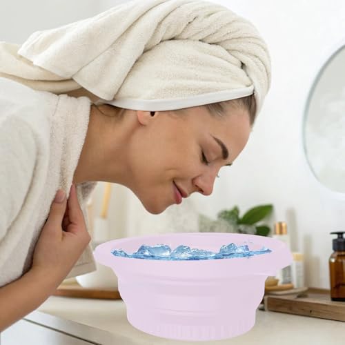 Image of Ice Bowl for Face Dipping, Ice Face Dip Bowl, Ice Tub for Face Dip, Ice Water Bowl for Face, Ice Bath Bowl for Face, Ice Bucket for Face Dip, Face Ice Bath Bowl, Foldable Face Ice Bowl, Ice Dunk Bowl