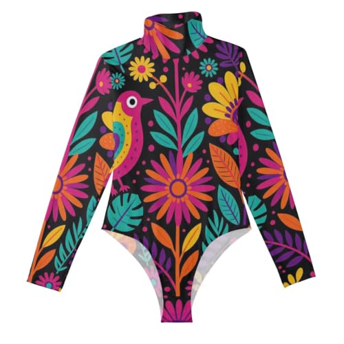 Body con control de abdomen para mujer GuoChe que moldea la figura con estampado brillante