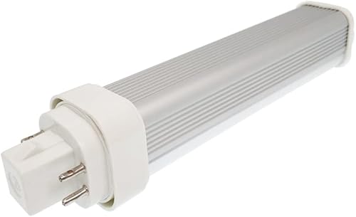 E-Simpo Bombilla LED GX24Q de 11 W con base de 4 pines que reemplaza PL-C 26 W CFL GX24G24Q horizontal LED PL Retrofit lámpara de luz lateral E-Simpo Bombilla LED GX24Q de 11 W con base de 4 pines que reemplaza PL-C 26 W CFL GX24G24Q horizontal LED PL Retrofit lámpara de luz lateral