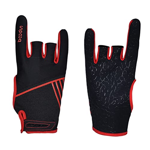 BESPORTBLE Silicone Anti-Slip Bowling Gloves Professional Elastic Breathable Size L/XL for Bowling Sport Gloves