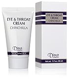 Dinur Cosmetics Chinchilla Eye & Throat Cream Reduces Fine Lines Wrinkles Puffy Eyes & Under Eye Dark Circles Penetrates Delicate Skin for Men & Women 1.7 oz. 50 ml