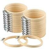 Structure à double cadre et réutilisable : chaque cadre de broderie en bambou est conçu comme un double cadre et permet de tendre l'azote des deux côtés. La construction rend le cercle réglable en bois résistant et réutilisable à plusieurs reprises, ce qui en fait un investissement judicieux pour les travaux manuels créatifs et la décoration durable.