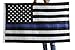 Thin Blue Line Flag - 3X5 Foot with Embroidered Stars and Sewn Stripes - Black White and Blue American Police Flag Honoring Law Enforcement Officers - 3x5 Inch Decal Included