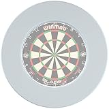 WINMAU Plain White Dartscheibe Surround Suitable for All Bristle Dartboards