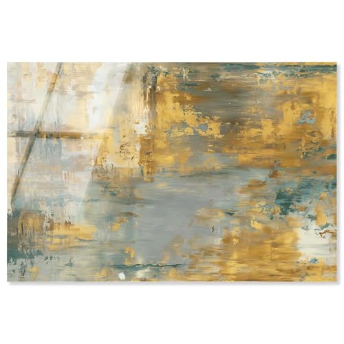 Rustic Glamour I Acrylic Print Golden Wall Decor by Art