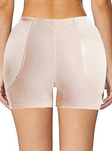 Image of Women Hip Enhancer Panties Boy Shorts Padded Body Shaper Butt Lifter Shapewear Underwear Pads Tummy Control Seamless