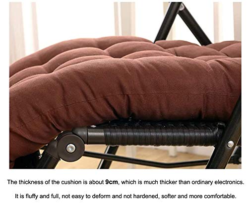 Kuber Industries Microfibre Solid Long Quilted Chair Cushion/Pad | Chair Back Rest Pillow | Size 45 X 91 CM | Pack of 6 | Brown