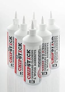 Chipstick D4 PU Foaming Chipboard Flooring Glue - High Performance Expanding Wood Adhesive - 1KG - PACK OF 5 - Used for laying Chipboard floorboards and laying stairs