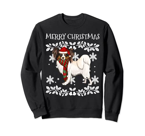Merry Christmas Ornament Soft Coated Wheaten Terrier Xmas Sweatshirt, Black