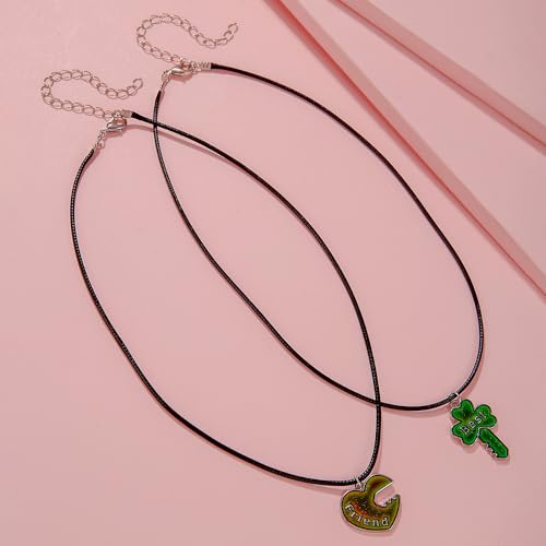 Best Friends Pendant Necklace for 2 Color Change Due to Temperature BFF Jewelry Friendship Gifts4
