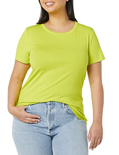 Image of Amazon Essentials Women's Slim-Fit Short-Sleeve Crewneck T-Shirt, Pack of 2