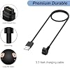 Cargador Emilydeals para Coros Pace 4/Pace Pro/Apex 4/Nomad, cable de carga USB de repuesto para reloj deportivo Coros (paquete de 2, 3.3 pies/1 m) 8