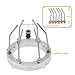 LAPBPVQAAR Spindle Cooling Water Ring Stainless Steel Plastic/Metal Nozzle 360 Degrees Durable Water Spray Ring Machine Tool for Industrial Production, Material Cooling(180mm Metal Nozzle)