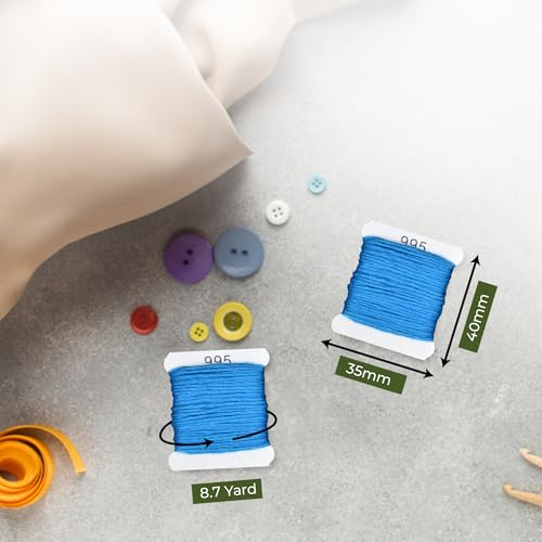 Image of Embroidery Floss Kit and Refills - Cotton Threads - DMC Color Coding for Cross Stitch, String Crafts, Friendship Bracelets